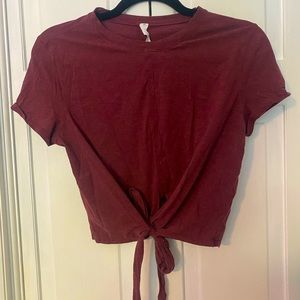 Tie Front lululemon crop!